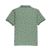 Boys All Over Printed Polo T-shirt